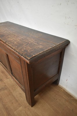 Lot 1297 - 17th century oak coffer