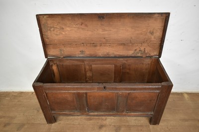 Lot 1297 - 17th century oak coffer