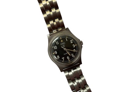 Lot 47 - CWC Quartz military stainless steel wristwatch