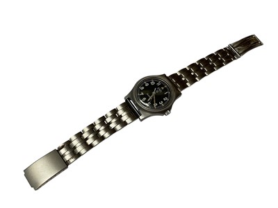 Lot 47 - CWC Quartz military stainless steel wristwatch
