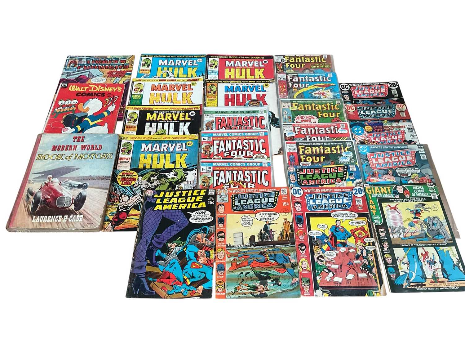Lot 7 - Box of comics to include (1970's) Justice League America #75 (1st appearance and origin of the second Black Canary - Black Canary joins JLA) #90 #105 #72 #93 #172 #200 #107 (1st team appearance...