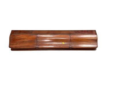 Lot 1344 - Victorian mahogany dressing mirror stand with three compartments, 112cm wide, together with a 19th century Dutch marquetry inlaid mirror (2)
