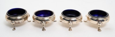 Lot 392 - Composite set of four Georgian silver cauldron salts