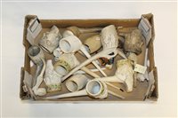 Lot 4120 - Collection of oversized 19th century clay...
