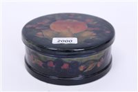 Lot 2000 - Moorcroft pottery circular pot and cover...