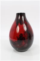 Lot 2020 - Royal Doulton Sung flambé vase of baluster...