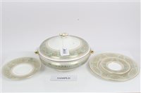 Lot 2033 - Wedgwood Gold Columbia (sage green) pattern...