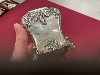 Lot 244 - Pair George III silver tea caddies of bombe form, and a matching sugar vase.