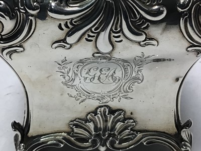 Lot 244 - Pair George III silver tea caddies of bombe form, and a matching sugar vase.