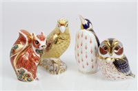 Lot 2041 - Four Royal Crown Derby Imari paperweights -...