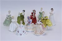 Lot 2052 - Nine Royal Doulton figures - Daydreams HN1731,...