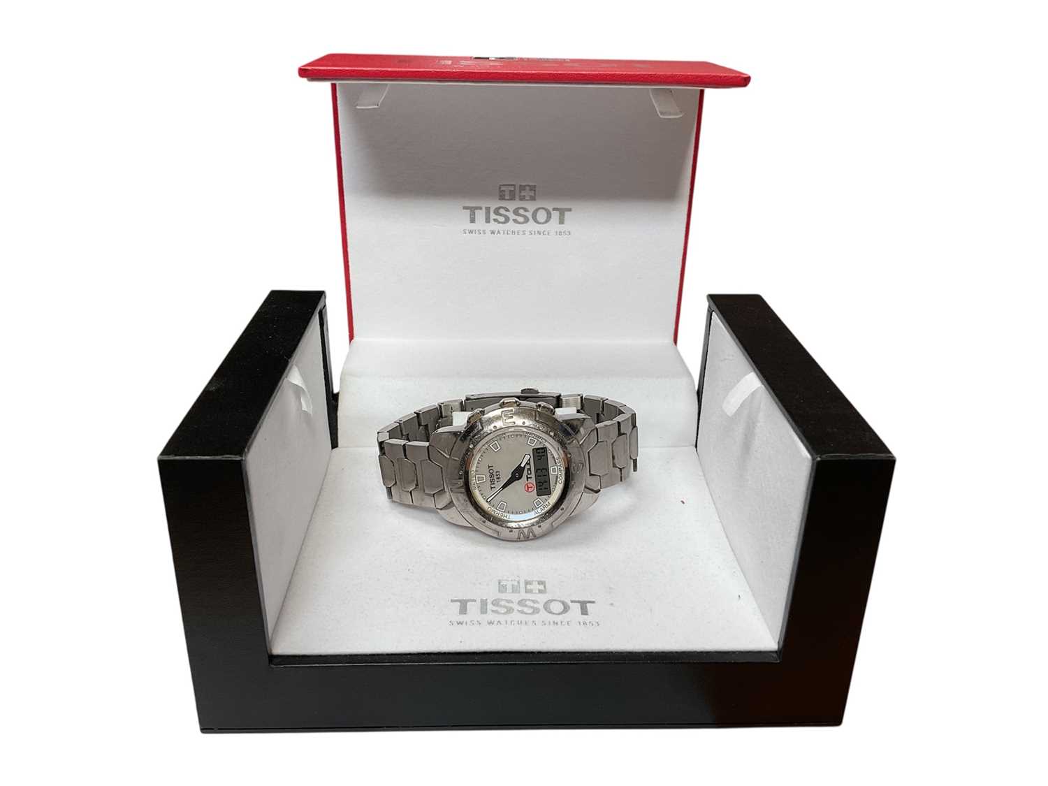 Lot 80 - Tissot T-Touch stainless steel quartz wristwatch. Boxed with booklets