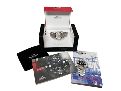 Lot 80 - Tissot T-Touch stainless steel quartz wristwatch. Boxed with booklets