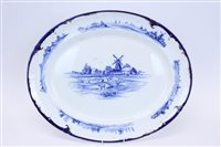 Lot 2062 - Edwardian Royal Doulton blue and white Norfolk...