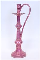 Lot 2063 - 1920s Foley Faience 'Spano-Lustra' candlestick,...