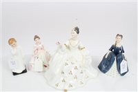Lot 2076 - Four Royal Doulton figures - My Love HN2339,...