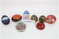 Lot 2082 - Collection of various paperweights (qty)