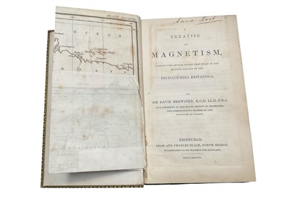 Lot 1710 - David Brewster - Treatise on Magnetism, published. Edinburgh, 1837 first edition