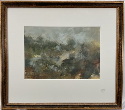Lot 341 - Colin Slee (b.1946) watercolour - The Clearing, signed, 19cm x 28cm, glazed frame