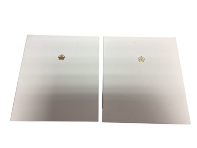 Lot 18 - H.M. Queen Elizabeth The Queen Mother, two signed 1997 and 1998 Christmas cards, each with gilt embossed crown to cover, colour photograph of Her Majesty to the interior, signed in ink 'from Eli...