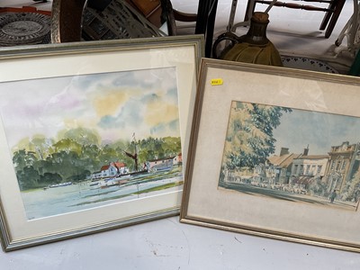 Lot 5041 - Group of pictures and prints, including a pair of prints by Donald Maxwell, watercolours of local interest, etc