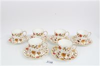 Lot 2128 - Set of ten Royal Crown Derby Imari pattern...