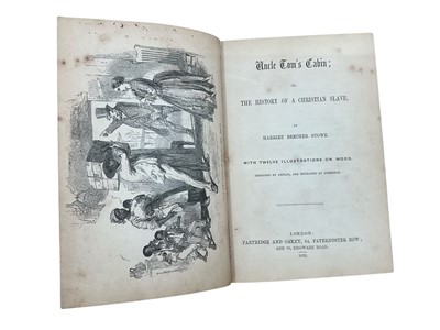 Lot 1325 - Harriet Beecher Stowe - Uncle Tom’s Cabin, 1852 U.K. edition