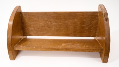 Lot 714 - Robert Mouseman Thompson adzed oak book tough