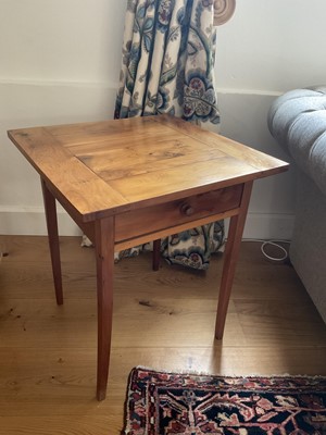 Lot 5342 - Pair of yewwood lamp tables