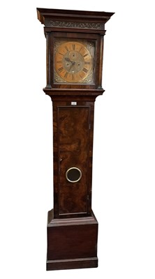 Lot 684 - Early 18th century 8 day walnut longcase clock by Thomas Young, London