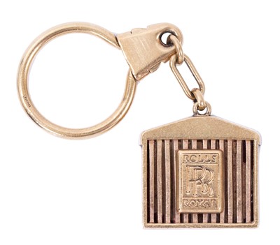 Lot 492 - 1970s 9ct Gold Rolls-Royce key fob (Birmingham 1972)