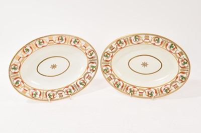 Lot 58 - Pair of Derby oval dishes, circa 1820