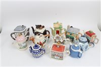 Lot 2177 - Collection of novelty teapots - including...
