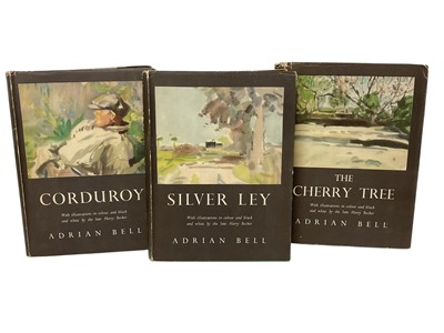 Lot 998 - Adrian Bell trilogy: Corduroy; Silver Ley, Cherry Tree, with dust jackets illustrated by Harry Becker