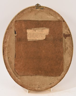 Lot 5001 - George III silkwork oval picture