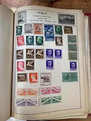 Lot 5024 - Stamp album together with two 10 shillings bank notes.