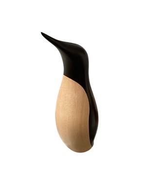 Lot 2688 - Architectmade of Denmark, wooden penguin ornament, 25.4cm in height.