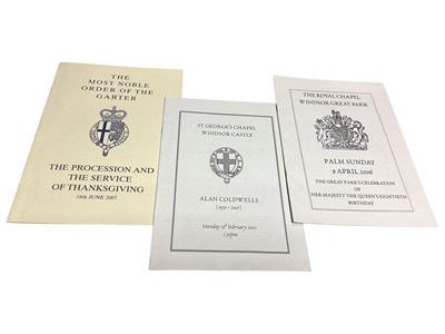 Lot 24 - A group of Official Royal ephemera including Ceremonial for the Marriage of H.R.H. The Prince of Wales to Lady Diana Spencer 1981, Order of Service of Thanksgiving and Remembrance for H.R.H. The P...