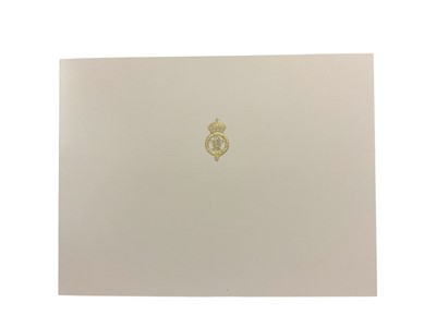 Lot 44 - H.R.H. Prince Charles Prince of Wales (now H.M. King Charles III), signed 2001 Christmas card with gilt Royal cyphers to cover, colour photograph of the relaxed Prince with his two sons on Polo p...