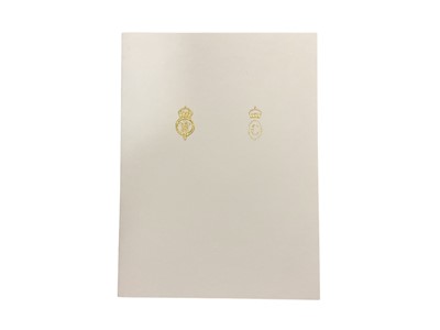 Lot 49 - H.R.H. Prince Charles Prince of Wales (now H.M. King Charles III) and H.R.H. Camilla Duchess of Cornwall (now H.M. Queen Camilla) signed 2006 Christmas card with gilt Royal cyphers to cover, forma...