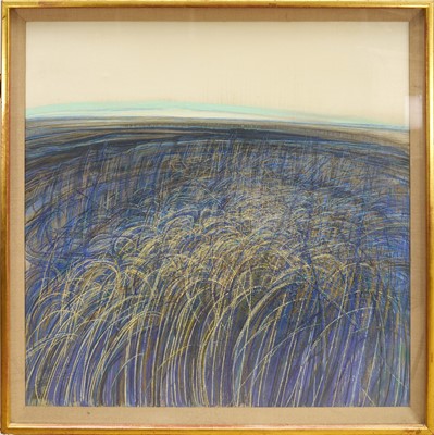Lot 1105 - * Denis Wirth-Miller (1915-2010) oil on canvas, East Anglian Landscape, signed and titled verso, 115cm square, in glazed gilt frame