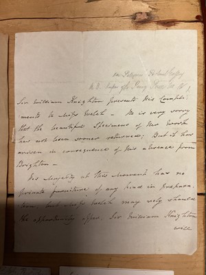 Lot 61 - British Statesmen, military figures and aristocracy, group of 18th and 19th century correspondence including The Duchess of Wellington signed letter, Earl of Shaftesbury, Lord Paget, Duke of Dev...