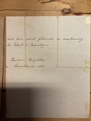 Lot 61 - British Statesmen, military figures and aristocracy, group of 18th and 19th century correspondence including The Duchess of Wellington signed letter, Earl of Shaftesbury, Lord Paget, Duke of Dev...