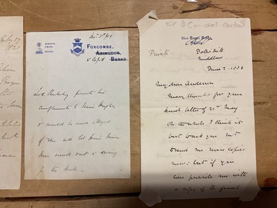 Lot 61 - British Statesmen, military figures and aristocracy, group of 18th and 19th century correspondence including The Duchess of Wellington signed letter, Earl of Shaftesbury, Lord Paget, Duke of Dev...