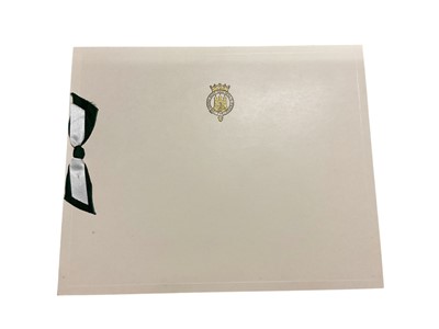 Lot 68 - H.R.H. The Duke of Edinburgh, scarce early 1950s Christmas card with colour photograph of Clarence House to the interior, signed in ink 'Philip'