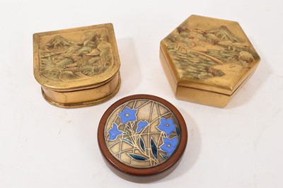 Lot 825 - Three Japanese boxes