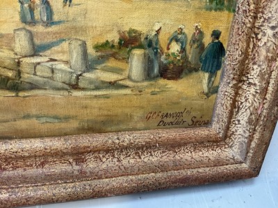 Lot 5034 - Group of antique and later pictures and prints, including oils and watercolours