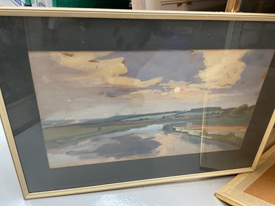 Lot 5037 - Group of mostly modern watercolours and other pictures, including a still life by Wilfred Fryer