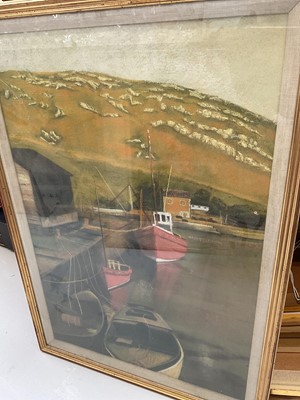Lot 5037 - Group of mostly modern watercolours and other pictures, including a still life by Wilfred Fryer
