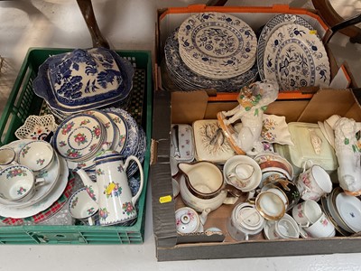 Lot 5039 - Group of ceramics, including a Chinese blue and white jar and cover, etc